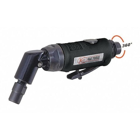 Angle Grinder, Heavy Duty, Die, 180Deg Head, 1/2HP, 1/4