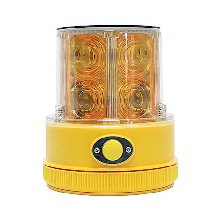 Rechargeable SafetyLight, Amber, LED, Solar MPN:M18-SOLAR A