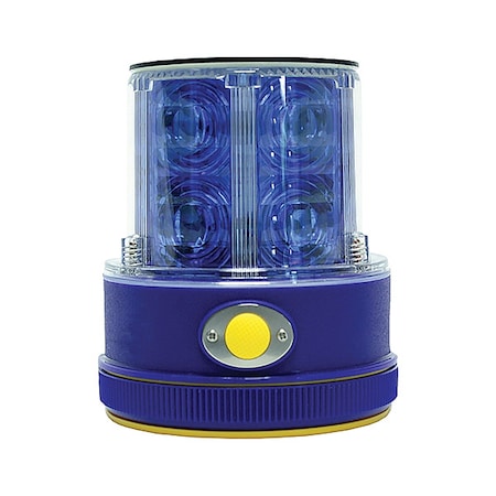 Rechargeable Safety Light, Blue, LED, Solar MPN:M18-SOLAR B