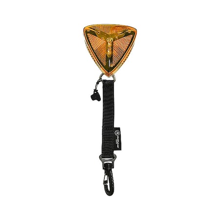 Warning Light, Amber, LED, 2 AA Batteries MPN:M25-A