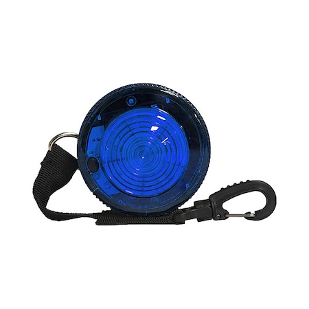 Warning Light, Blue, LED, 2 AA Batteries MPN:M26-B