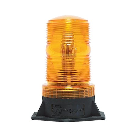 Warning Strobe, Amber, LED, 12 to 90VDC, Depth: 4 in MPN:M490-LED DCA