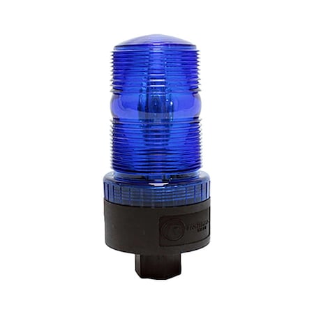 Warning Strobe, Blue, LED, 12 to 90VDC MPN:M490-LED DCBP