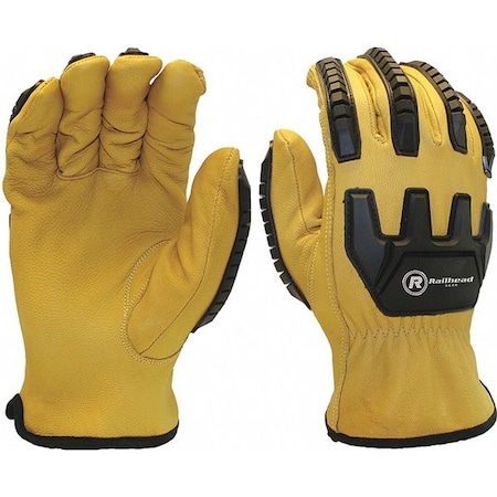 Cut-Resistant Leather Gloves, Cut Level A3, Uncoated, 3XL MPN:RH-GS-3X