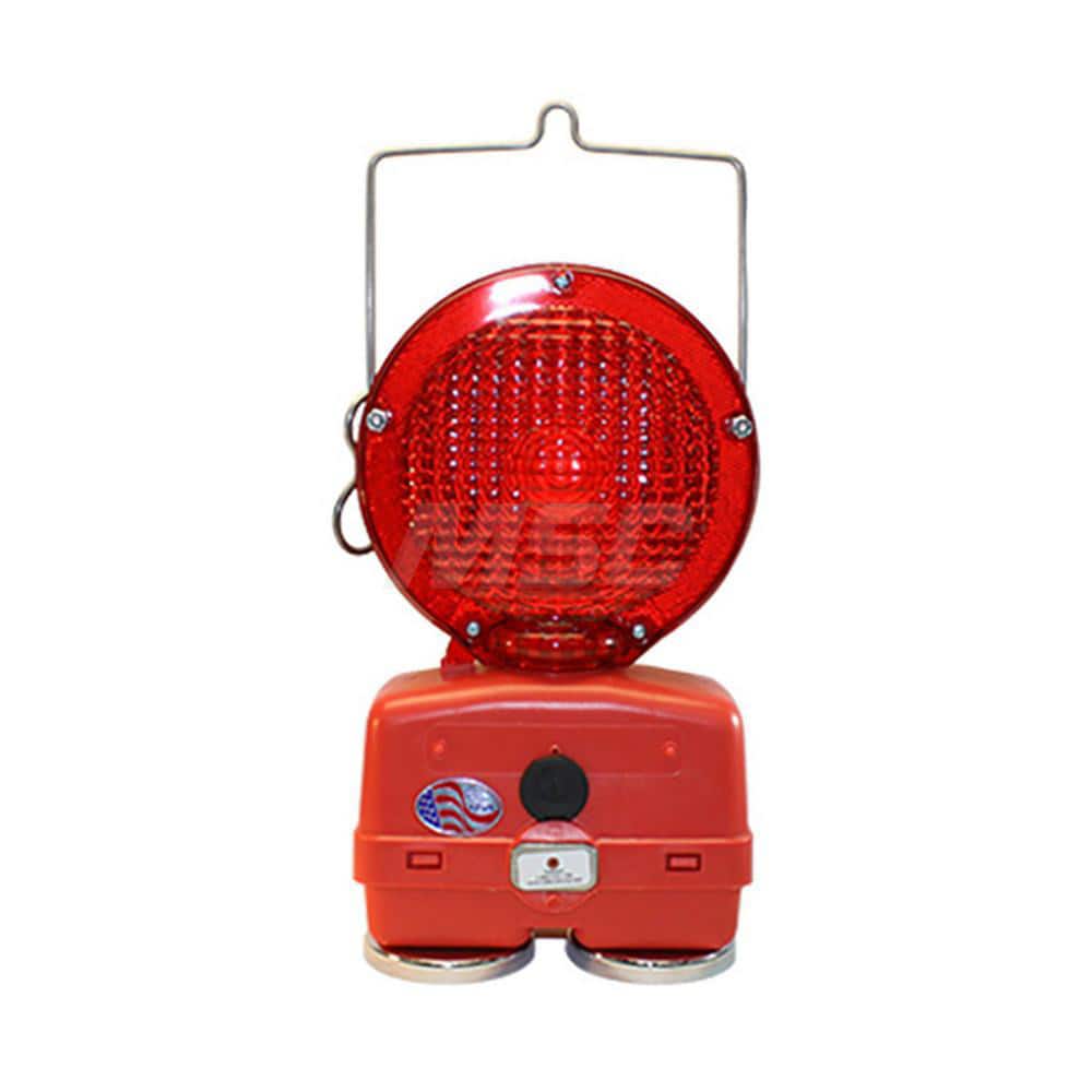 Traffic Cone & Barricade Accessories, Type: Barricade Light , For Use With: Barricade Lighting , Material: Plastic , Overall Length: 7.00  MPN:M747R-LED2 M