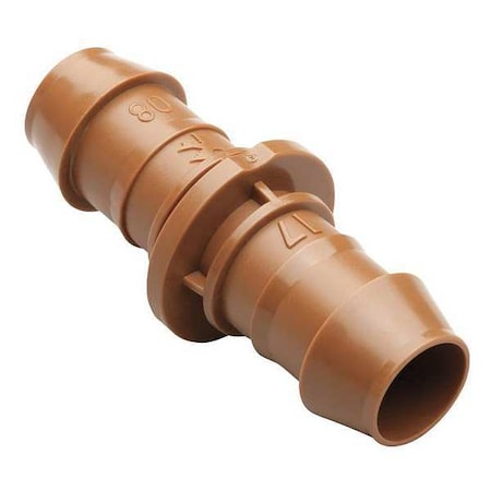 Coupling, 1/2 In. Tubing, Brn, Plastic, PK4 MPN:BC50-4PS2