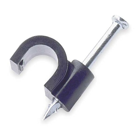 Mounting Clip, 1/4 In Tubng, Blk, Vnyl, PK10 MPN:MCLIP10PS