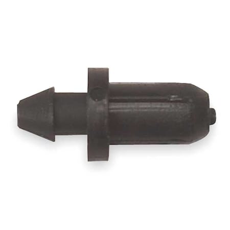 Tubing Plug, 1/4 In., Blk, Plastic, PK10 MPN:TP25/10PS