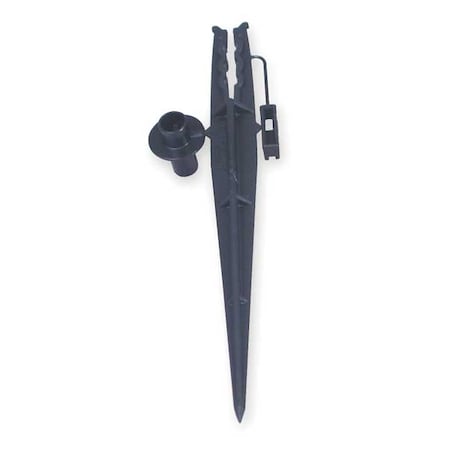 Tubing Stake, 1/4 In, Blk, Plstc, PK10 MPN:TS25-10PS2