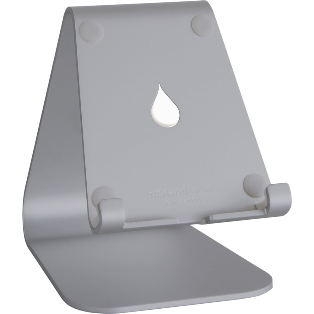 Rain Design mStand tablet stand- Space Grey - Angled stand provides a comfortable view. Cable outlet for easy management. MPN:10052