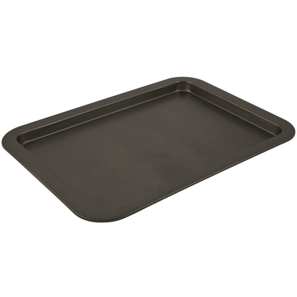 Range Kleen B01SC Non-Stick Small Cookie Sheet - Baking, Roasting, Toasting - Dishwasher Safe - Gray, Black - Carbon Steel, Silicone Body MPN:B01SC