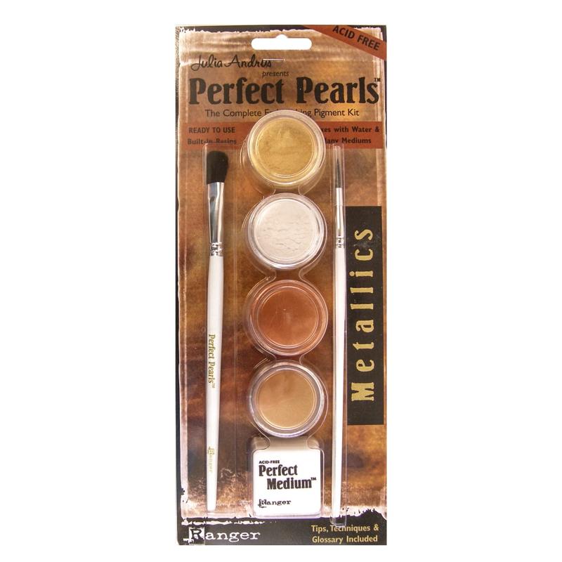 Ranger Perfect Pearls Complete Embellishing Pigment Kit, Metallics MPN:PPP15963
