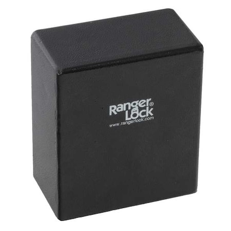 Padlock Guard, Hardened Steel, Blk, 5-1/4