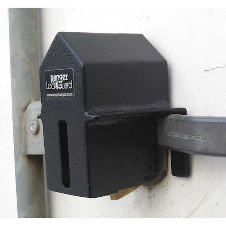 Padlock Guard, 5 in, Hardened Steel, Black MPN:RGSE-00