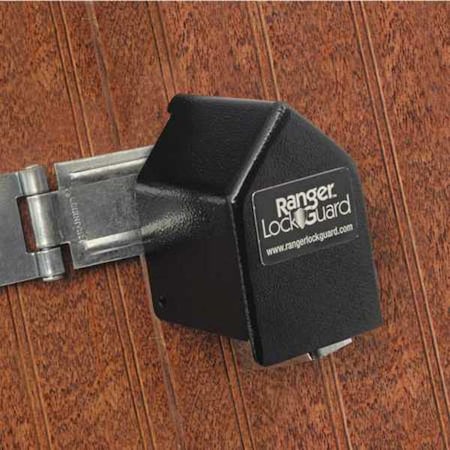 Padlock Guard, Hardened Steel, Blk, 2-3/4