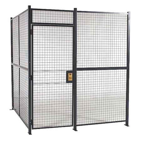 Welded Partition Cage, 10ft. 4inD, 2 Sided MPN:81082W