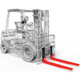 Ravas iForks-32 (XT) Weighing Forks 5000 lb. Capacity 6-3/8''W x 48''L Pair 308.5
