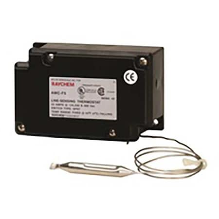 Line Voltage Mechanical Thermostat, Heat Only, -30 to 140 F, 125 to 480V AC, 1H MPN:AMC-F5