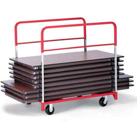 Round/Rectangular Folding Table Mover 2 Fixed & 2 Swivel 5