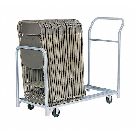 Folding/Stacked Chair Cart, 50-3/4