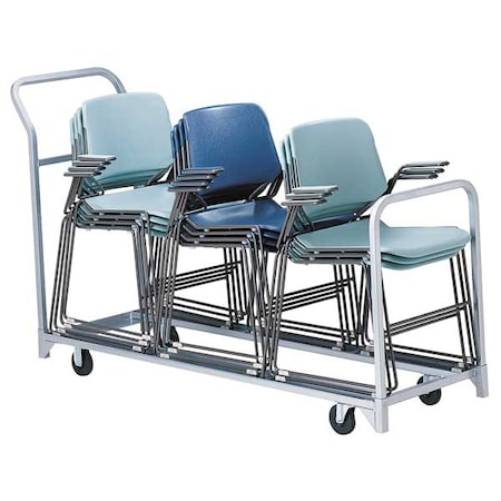 Folding/Stacked Chair Cart, 67x22x43-1/4