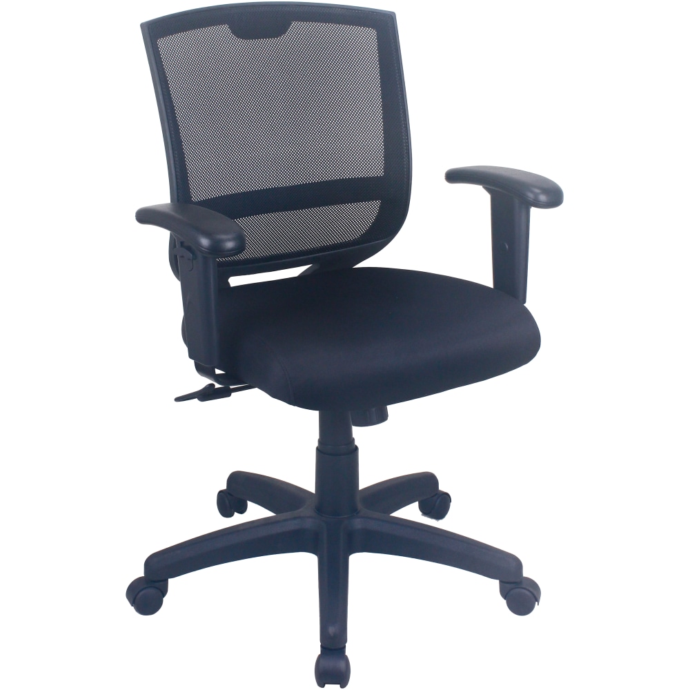 Eurotech Maze Ergonomic Mesh/Fabric Low-Back Task Chair With Arms, Black MPN:MT4520-BLK