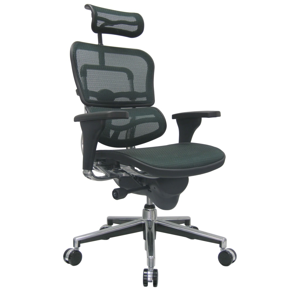 Eurotech Ergohuman High-Back Ergonomic Mesh Chair, Grey/Chrome MPN:ME7ERG-GREY