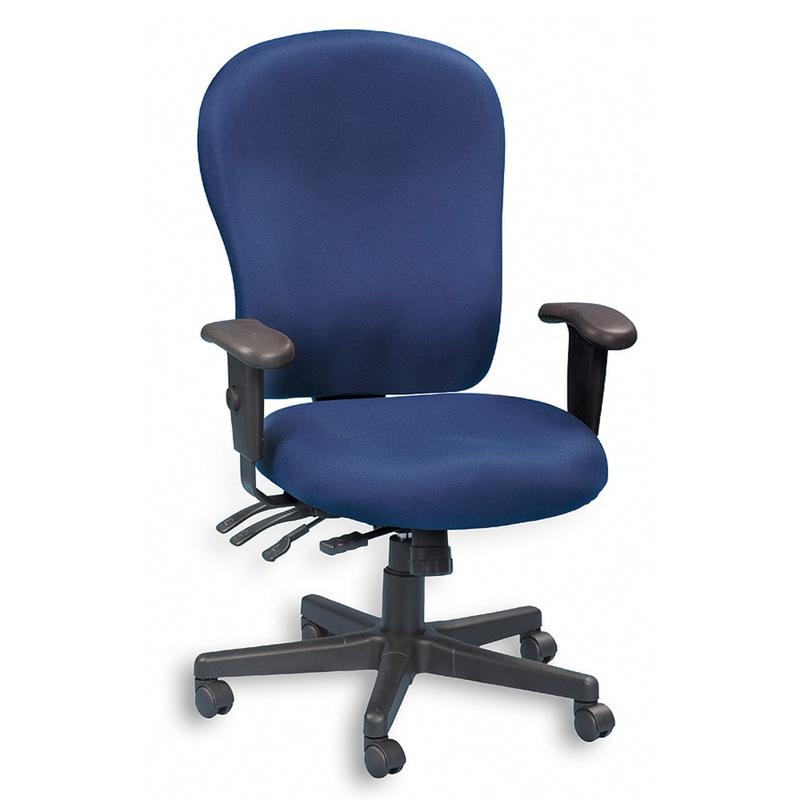 Eurotech XL 4 x 4 Fabric Task Chair, Navy/Black MPN:FM4080-NVY