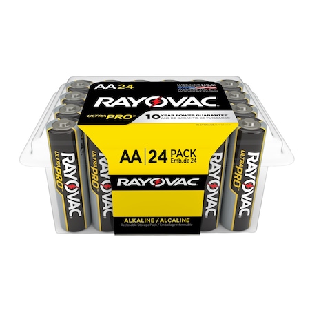 UltraPro AA Alkaline Battery, 1.5V DC, PK24 MPN:ALAA24PP