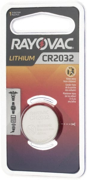 Coin & Button Cell Battery: Size CR2032, Lithium-ion MPN:KECR2032-1