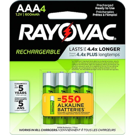 Rov LD724-4.01 Rechargeaaa 4PK 600 Mah MPN:LD724-4
