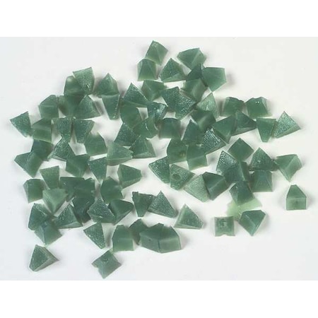Plastic Media, Pyramid, Green, 1/4
