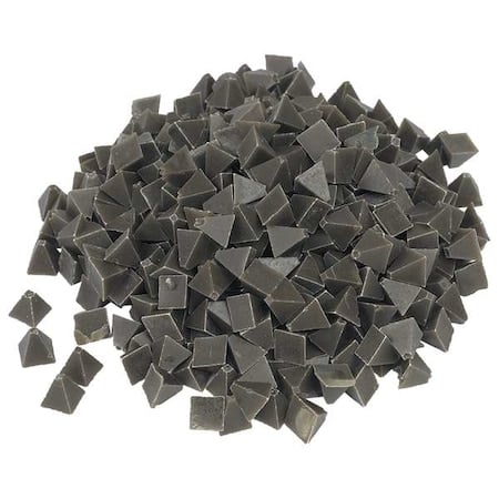 Plastic Media, Pyramid, Brown, 1/4
