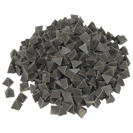 Plastic Media, Pyramid, Brown, 1/4