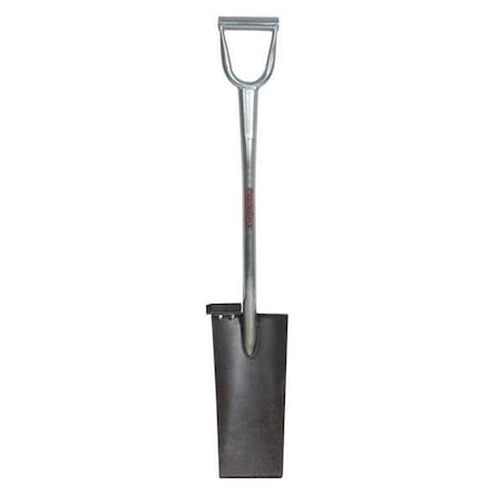 Garden Spade Shovel, 14 ga Not Applicable Blade, Steel Blade, 26 in L Silver Steel Handle MPN:2451700