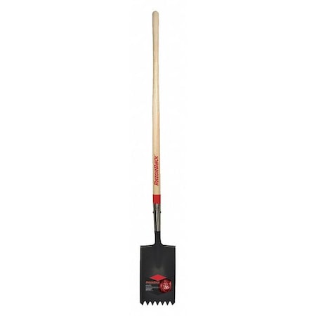 Roof Shovel, 14 ga Not Applicable Blade, Steel Blade, Rear Rolled Step, 48 in L Wood Wood Handle MPN:46141GR