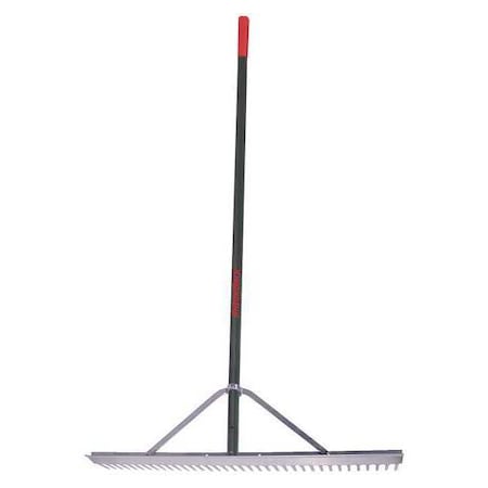 36 in Aluminum Landscape Rake, 36 Tines, 66 in L Aluminum Handle MPN:63000GR