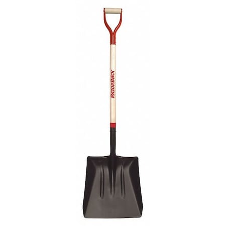 No. 4 14 ga Asphalt/Coal Square Point Shovel, Steel Blade, 40 in L, Wood Handle MPN:79804GR