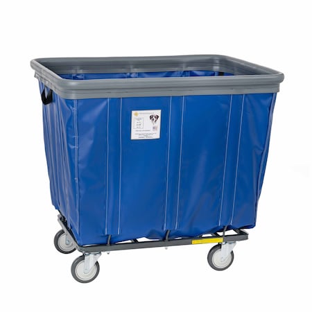 Vinyl Basket Truck with Air Cushion Bumper and Steel Base, 8 Bushel, Blue MPN:408SOBC/BL