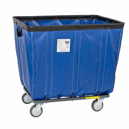 Vinyl Basket Truck with Steel Base, 8 Bushel, Blue MPN:408SOC/BL