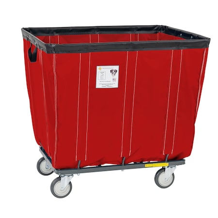 Vinyl Basket Truck with Steel Base, 8 Bushel, Red MPN:408SOC/RD