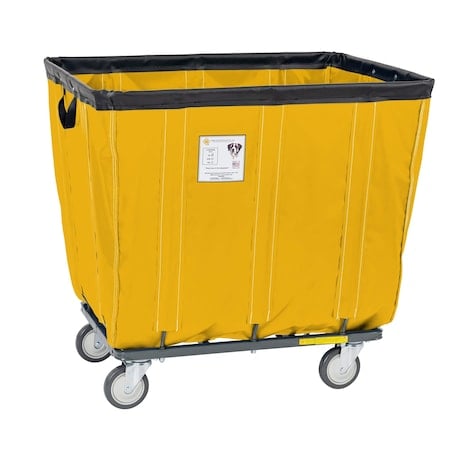 Vinyl Basket Truck with Steel Base, 8 Bushel, Yellow MPN:408SOC/YEL