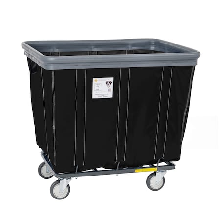 Vinyl Basket Truck with Air Cushion Bumper and Steel Base, 10 Bushel, Black MPN:410SOBC/BLK