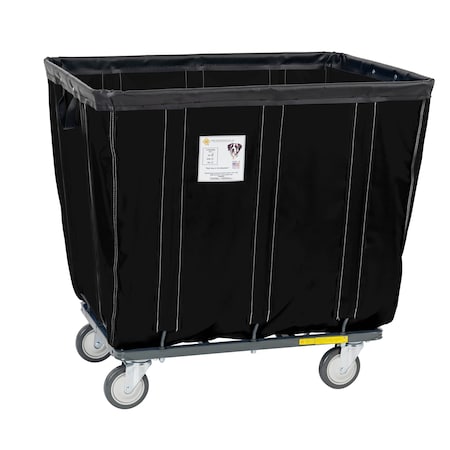 Vinyl Basket Truck with Steel Base, 10 Bushel, Black MPN:410SOC/BLK
