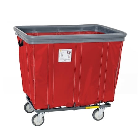 Vinyl Basket Truck with Air Cushion Bumper and Steel Base, 14 Bushel, Red MPN:414SOBC/RD