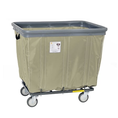 Vinyl Basket Truck with Air Cushion Bumper and Steel Base, 16 Bushel, Beige MPN:416SOBC/BG