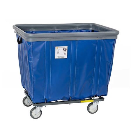 Vinyl Basket Truck with Air Cushion Bumper and Steel Base, 18 Bushel, Blue MPN:418SOBC/BL