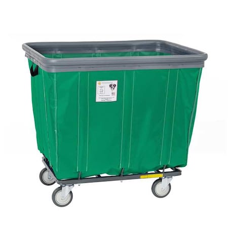 Vinyl Basket Truck with Air Cushion Bumper and Steel Base, 20 Bushel, Forest Green MPN:420SOBC/FG
