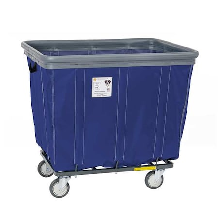 Vinyl Basket Truck with Air Cushion Bumper and Steel Base, 20 Bushel, Navy MPN:420SOBC/NVY
