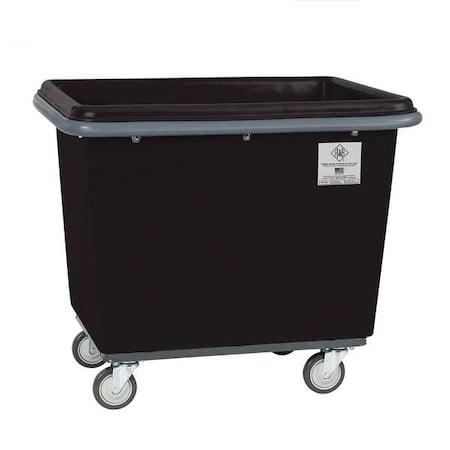 Poly Cube Truck with Air Cushion Bumper and Steel Base, 10 Bushel, Black MPN:4610BLK/PTB
